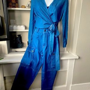 Blue Jean cargo pants